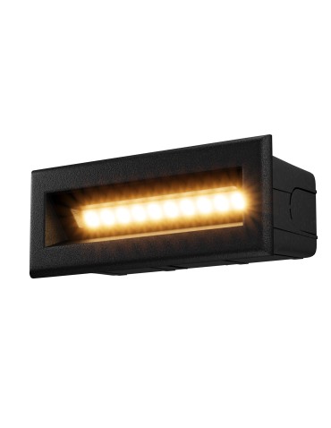 Maytoni Outdoor Bosca LED Stairway/Walkway Lighting 5W 400lm 3000K IP65 Black O045SL-L5B3K
