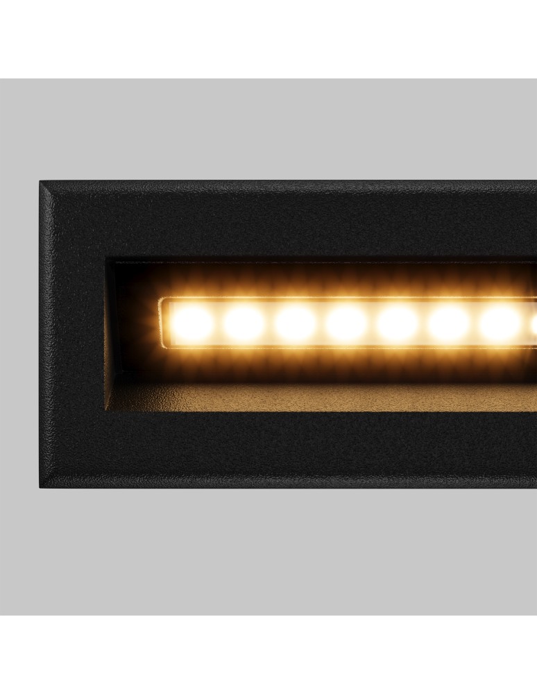 Lamps for path lighting - Maytoni Outdoor Bosca LED Stairway/Walkway Lighting 5W 400lm 3000K IP65 Black O045SL-L5B3K - product kolory-swiatla.pl 2