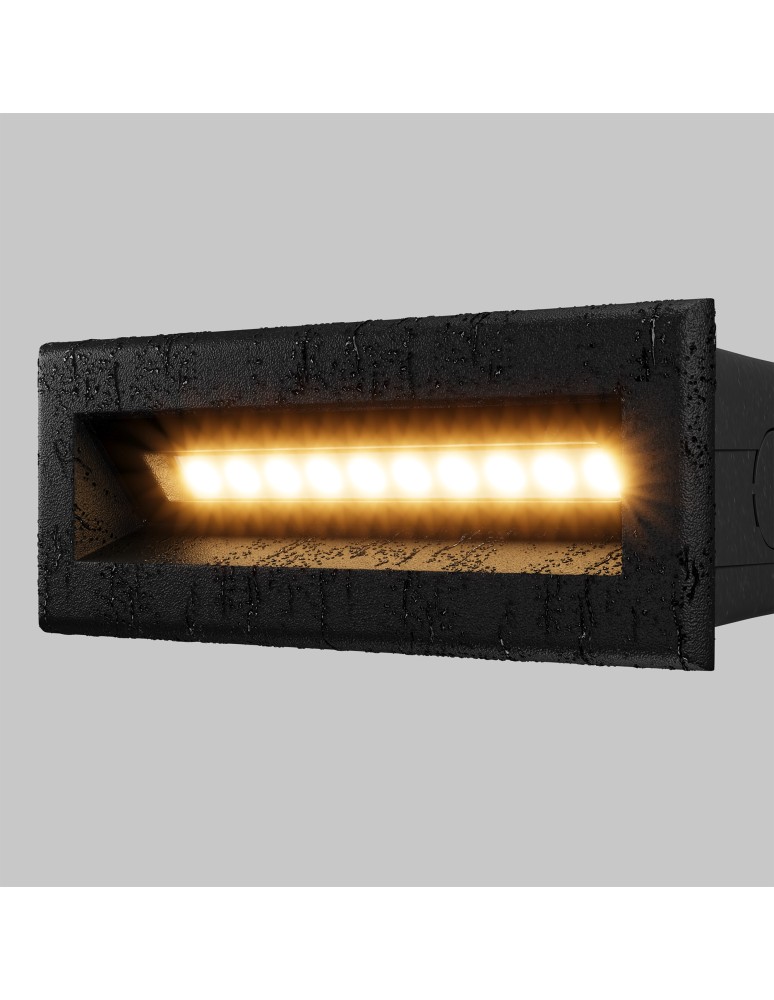 Lamps for path lighting - Maytoni Outdoor Bosca LED Stairway/Walkway Lighting 5W 400lm 3000K IP65 Black O045SL-L5B3K - product kolory-swiatla.pl 3