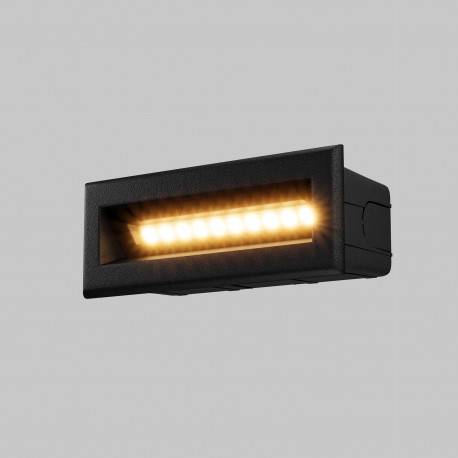 Maytoni Zewnętrzna Bosca Oświetlenie Schodów/Scieżek LED 5W 400lm 3000K IP65 Black O045SL-L5B3K