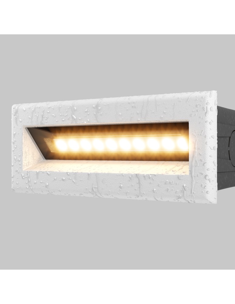 Lamps for path lighting - Maytoni Outdoor Bosca LED Stairway/Walkway Lighting 5W 400lm 3000K IP65 White O045SL-L5W3K - product kolory-swiatla.pl 3