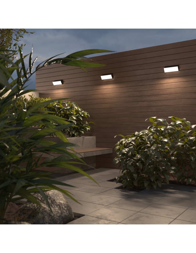 Outdoor wall lamps - Maytoni Outdoor Brick LED wall lamp/wall lamp 20W 1600lm 3000K IP54 Graphite O436WL-L20GF3K - product kolory-swiatla.pl 2