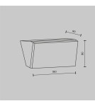 Outdoor wall lamps - Maytoni Outdoor Brick LED wall sconce/wall lamp 10W 1100lm 3000K IP54 Graphite O436WL-L10GF3K - product 5