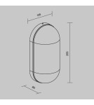 Outdoor wall lamps - Maytoni Outdoor Candle Wall lamp/ wall lamp 1xE27 15W IP65 Graphite O449WL-01GF. - product 6