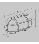Outdoor wall lamps - Maytoni Outdoor Candle Wall lamp/wall lamp 1xE27 15W IP65 Graphite O449WL-01GF1 - product 5