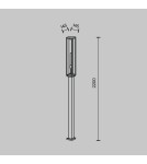 Standing garden lamps - Maytoni Outdoor Garden Cell 1xE27 15W IP54 Graphite O452FL-01GF3. - product 5