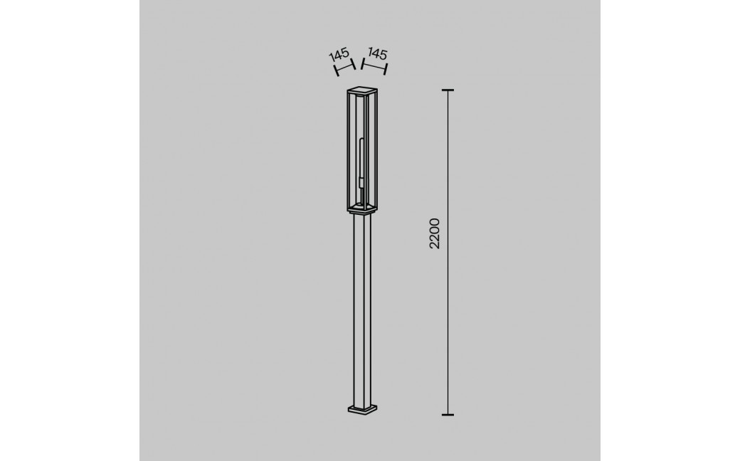 Maytoni Zewnętrzna Cell Ogrodowa 1xE27 15W IP54 Grafit O452FL-01GF3