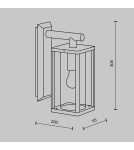 Outdoor wall lamps - Maytoni Outdoor Cell Wall lamp/ wall lamp 1xE27 15W IP65 Graphite O452WL-01GF1. - product 5