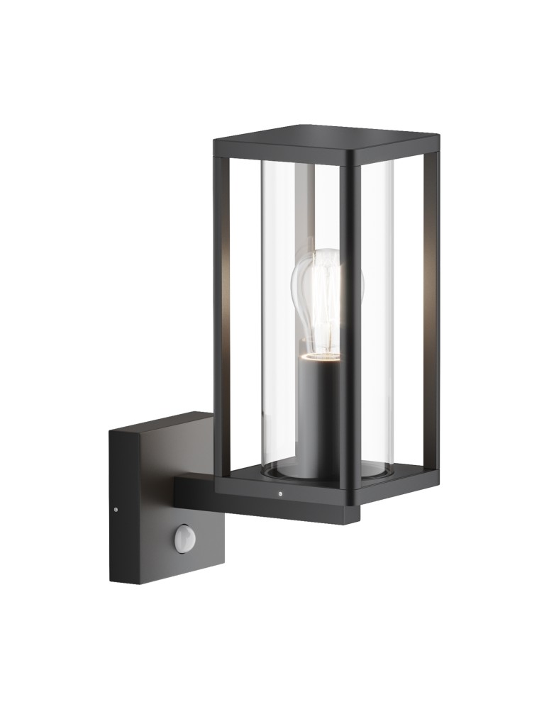Outdoor lights with motion sensor - Maytoni Outdoor Cell Wall lamp/ wall lamp 1xE27 15W IP65 Graphite O452WL-01GFSR - product kolory-swiatla.pl 1
