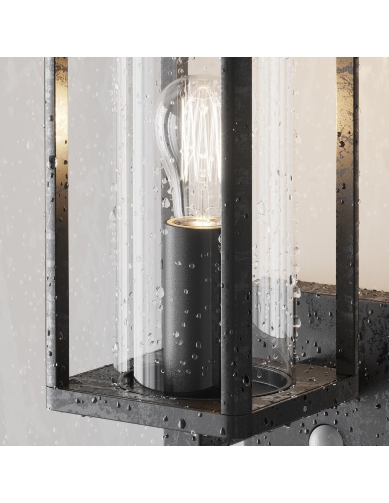 Outdoor lights with motion sensor - Maytoni Outdoor Cell Wall lamp/ wall lamp 1xE27 15W IP65 Graphite O452WL-01GFSR - product kolory-swiatla.pl 3