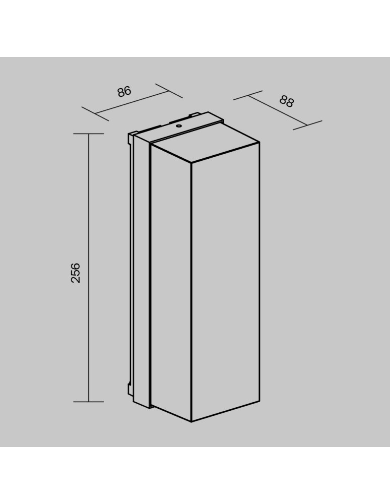 Outdoor wall lamps - Maytoni Outdoor Conf Wall lamp/wall lamp 1xE27 15W IP65 Graphite O450WL-01GF. - product kolory-swiatla.pl 6