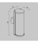 Outdoor wall lamps - Maytoni Outdoor Conf Wall lamp/wall lamp 1xE27 15W IP54 Graphite O451WL-01GF. - product 5