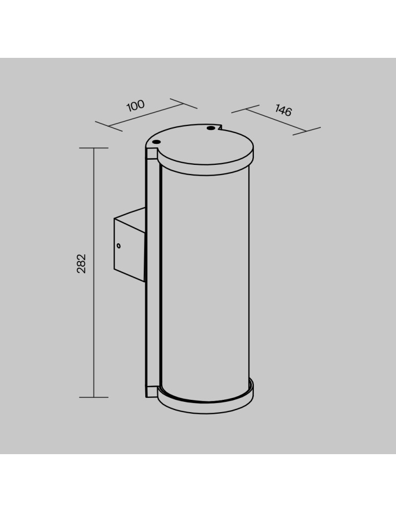 Outdoor wall lamps - Maytoni Outdoor Conf Wall lamp/wall lamp 1xE27 15W IP54 Graphite O451WL-01GF. - product kolory-swiatla.pl 5