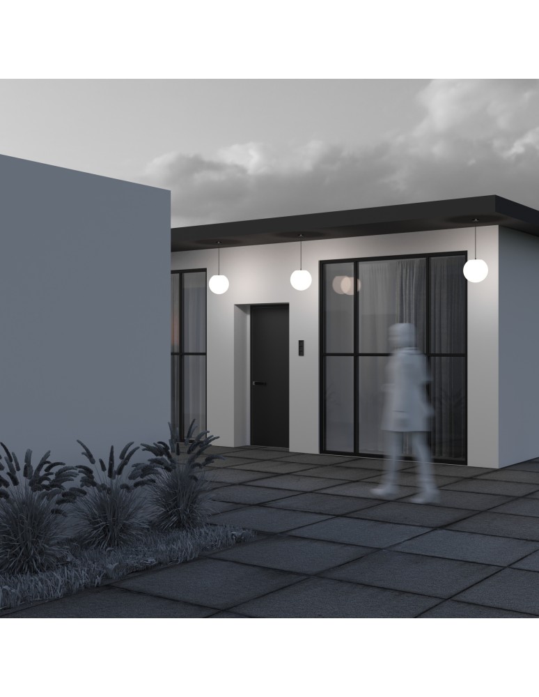 Outdoor pendant lamps - Maytoni Erda Outdoor Pendant Lamp 1xE27 30W IP54 White O594PL-01B - product kolory-swiatla.pl 7