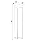 Standing garden lamps - Maytoni Outdoor Essen Garden LED 9W 450lm 4000K IP54 Black O596FL-L9B4K. - product 9