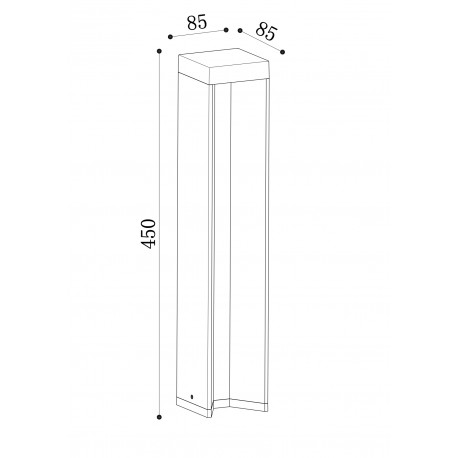 Maytoni Zewnętrzna Essen Ogrodowa LED 9W 450lm 4000K IP54 Black O596FL-L9B4K