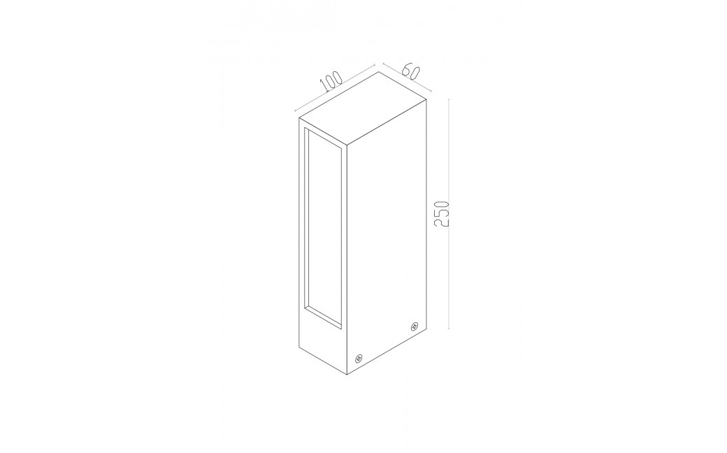 Maytoni Zewnętrzna Hof Ogrodowa LED 6W 200lm 3000K IP65 Graphite O422FL-L6GF