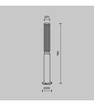 Standing garden lamps - Maytoni Outdoor Garden Lithium LED 12W 750lm 3000K IP65 Brown O593FL-L12BR3K. - product 5