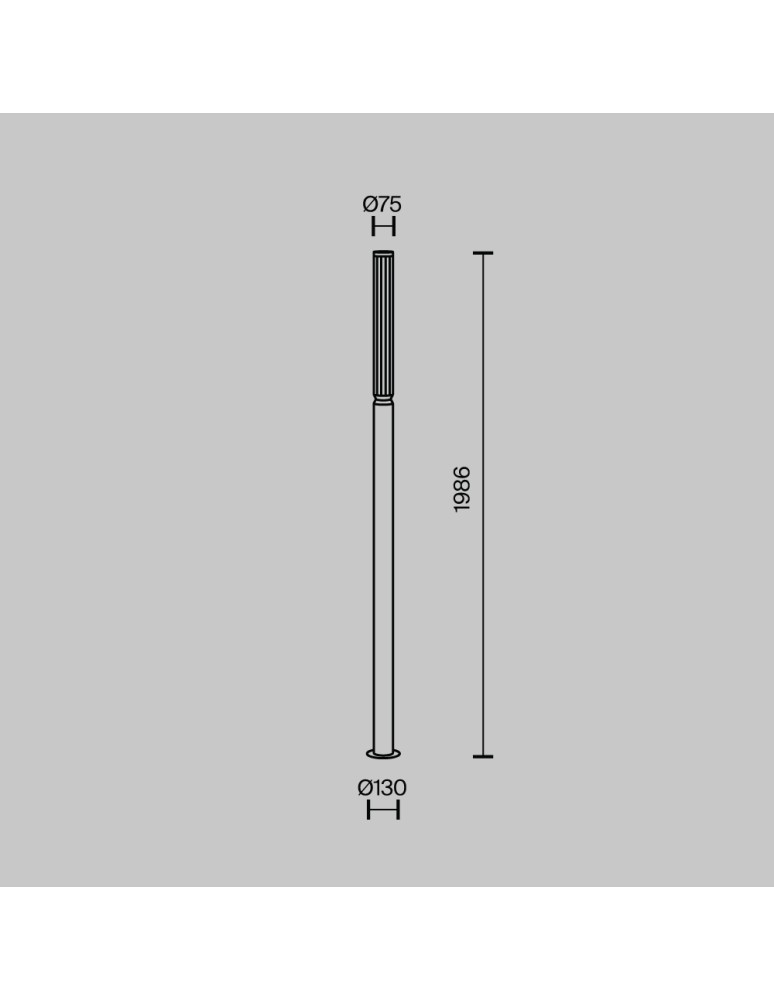 Maytoni Outdoor Garden Lithium LED 20W 1500lm 3000K IP65 Brown O593FL-L20BR3K.