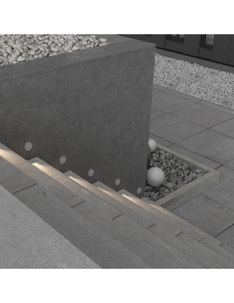 Lamps for path lighting - Maytoni Outdoor Lock LED Stairway/Walkway Lighting 3W 10lm 3000K IP54 White O014SL-L3W3K. - product kolory-swiatla.pl 3