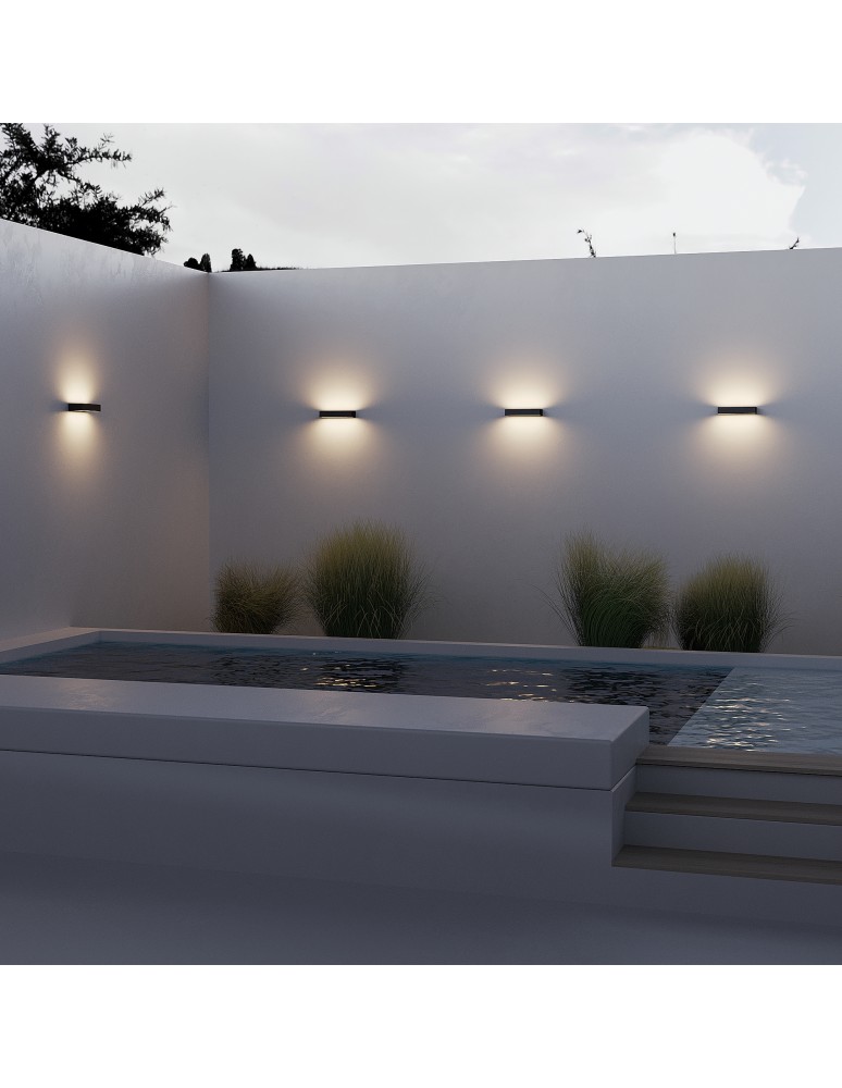 Outdoor wall lamps - Maytoni Outdoor Lot LED wall lamp/wall lamp 20W 700lm 3000K IP65 Graphite O428WL-L20GF3K. - product kolory-swiatla.pl 2