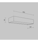 Outdoor wall lamps - Maytoni Outdoor Lot LED wall lamp/wall lamp 20W 700lm 3000K IP65 Graphite O428WL-L20GF3K. - product 6