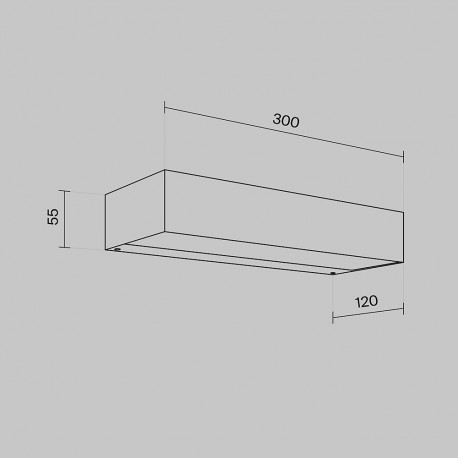 Maytoni Zewnętrzna Lot Kinkiet/Ścienna LED 20W 700lm 3000K IP65 Graphite O428WL-L20GF3K