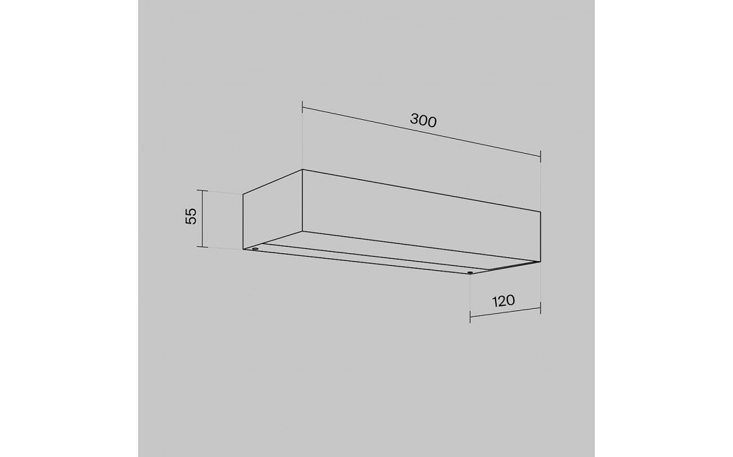 Maytoni Zewnętrzna Lot Kinkiet/Ścienna LED 20W 700lm 3000K IP65 Graphite O428WL-L20GF3K