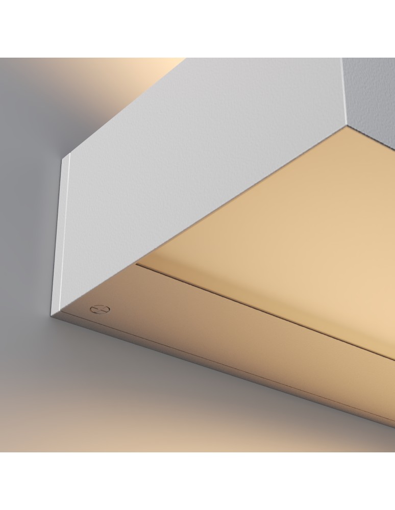 Outdoor wall lamps - Maytoni Outdoor Lot LED wall sconce/wall lamp 20W 700lm 3000K IP65 White O428WL-L20W3K. - product kolory-swiatla.pl 3