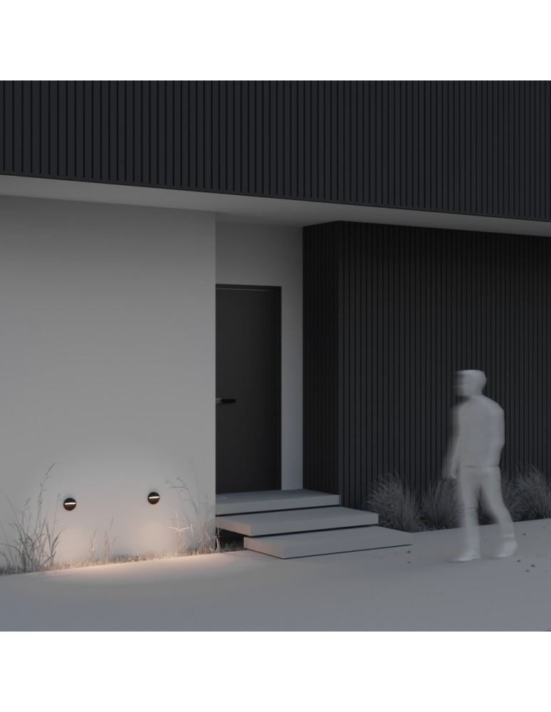 Lamps for path lighting - Maytoni Outdoor Mane LED Stairway/Walkway Lighting 3W 100lm 3000K IP54 Black O046SL-L3B3K. - product kolory-swiatla.pl 5