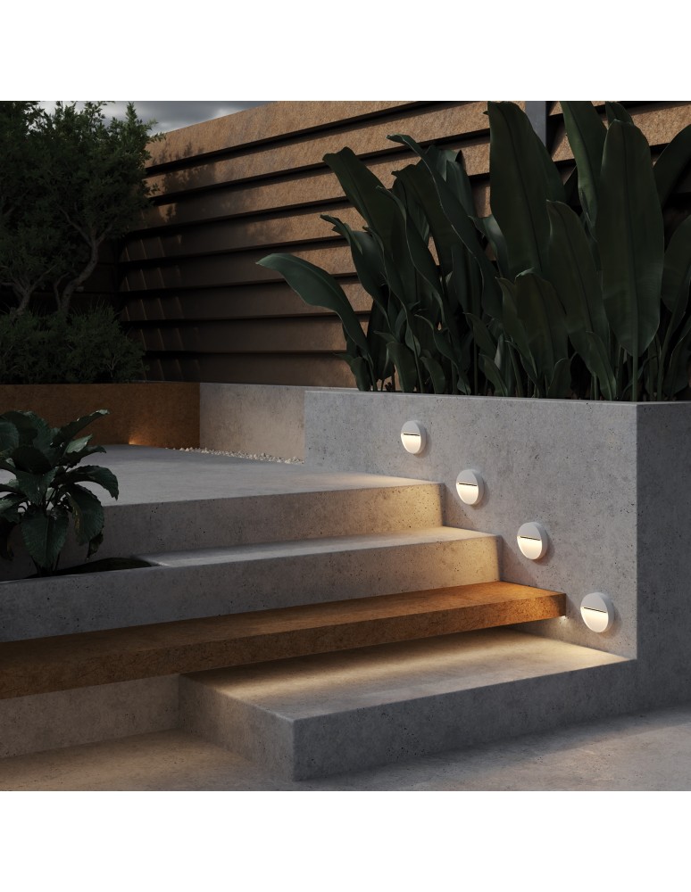 Lamps for path lighting - Maytoni Outdoor Mane LED Stairway/Walkway Lighting 3W 100lm 3000K IP54 White O046SL-L3W3K. - product kolory-swiatla.pl 2