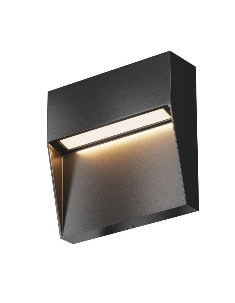 Lamps for path lighting - Maytoni Outdoor Mane LED Stairway/Walkway Lighting 3W 100lm 3000K IP54 Black O047SL-L3B3K - product kolory-swiatla.pl 1