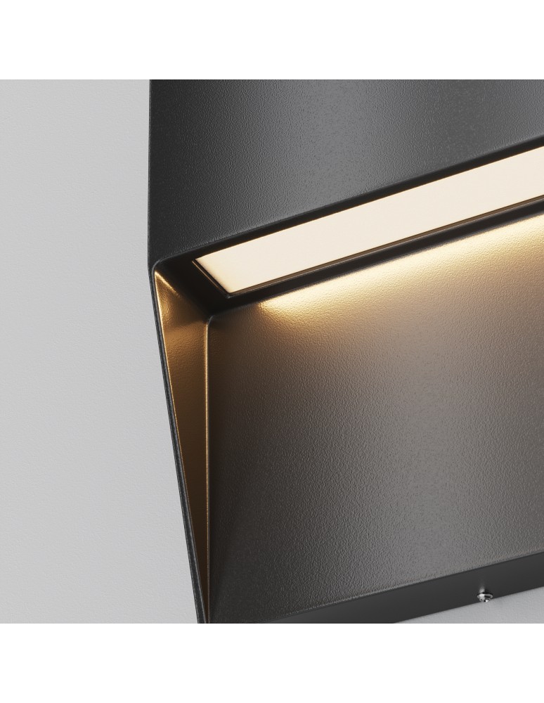 Lamps for path lighting - Maytoni Outdoor Mane LED Stairway/Walkway Lighting 3W 100lm 3000K IP54 Black O047SL-L3B3K - product kolory-swiatla.pl 2