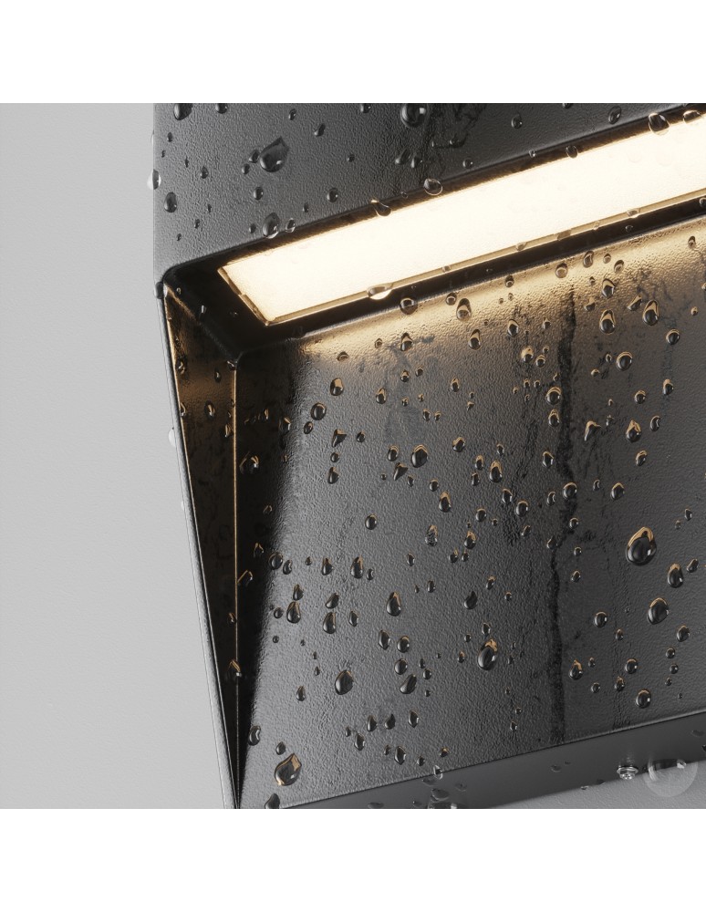 Lamps for path lighting - Maytoni Outdoor Mane LED Stairway/Walkway Lighting 3W 100lm 3000K IP54 Black O047SL-L3B3K - product kolory-swiatla.pl 3