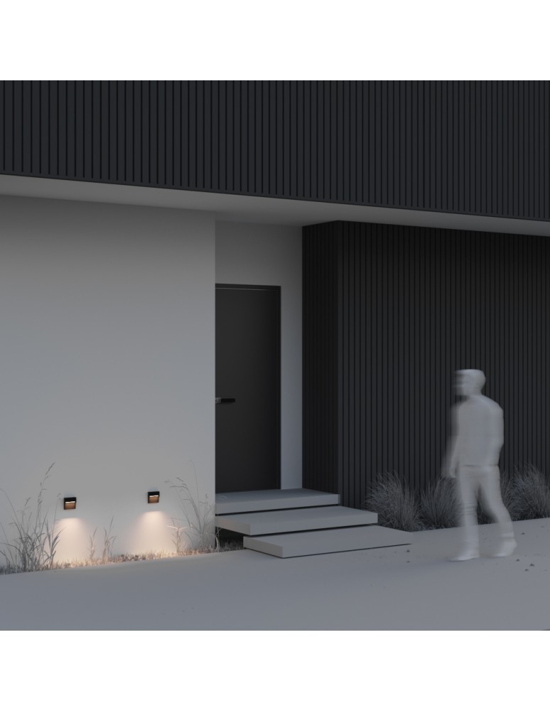 Lamps for path lighting - Maytoni Outdoor Mane LED Stairway/Walkway Lighting 3W 100lm 3000K IP54 Black O047SL-L3B3K - product kolory-swiatla.pl 5