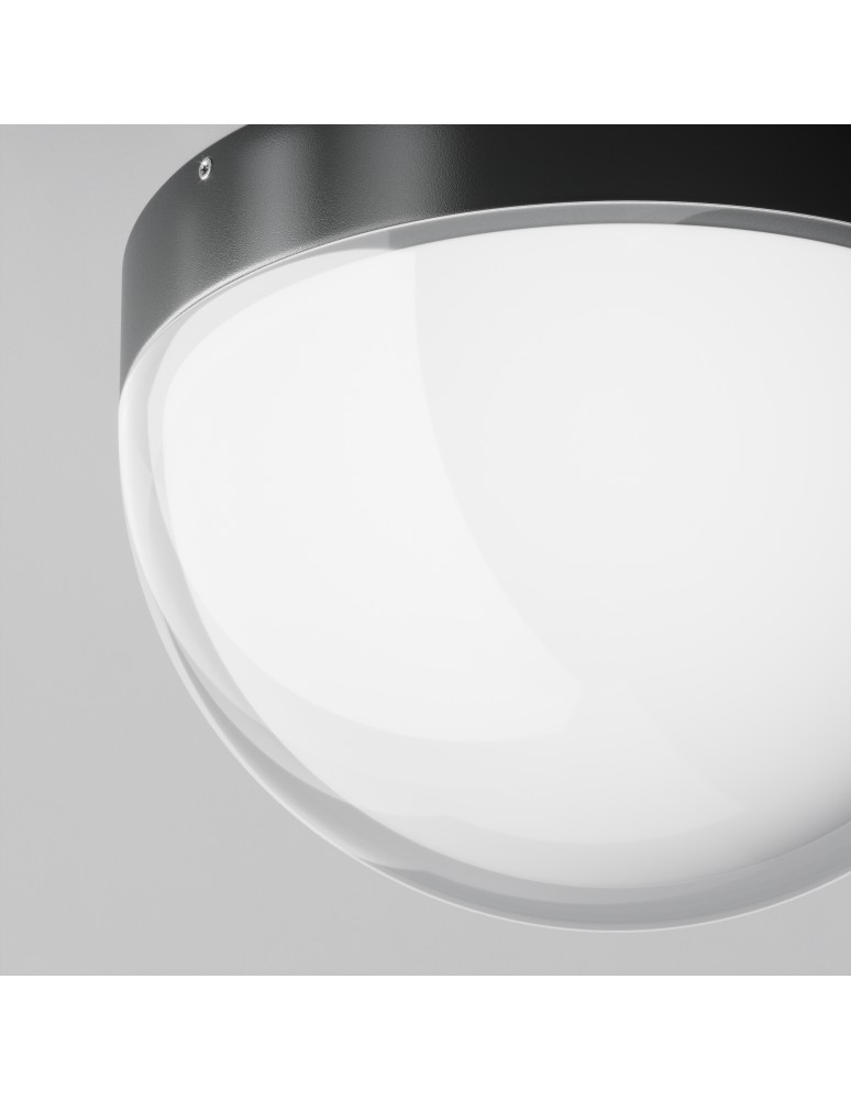 Outdoor ceiling lamps - Maytoni Outdoor Mon LED Ceiling Lamp 12W 1100lm 3000K IP65 Graphite O438CL-L12GF3K. - product kolory-swiatla.pl 3