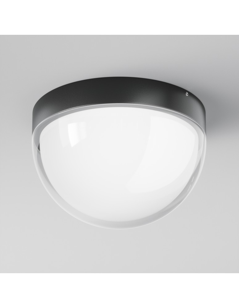 Outdoor ceiling lamps - Maytoni Outdoor Mon LED Ceiling Lamp 12W 1100lm 3000K IP65 Graphite O438CL-L12GF3K. - product kolory-swiatla.pl 5