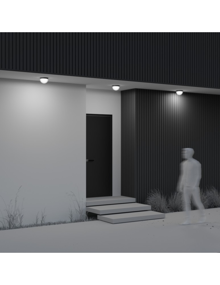 Outdoor ceiling lamps - Maytoni Outdoor Mon LED Ceiling Lamp 12W 1100lm 3000K IP65 Graphite O438CL-L12GF3K. - product kolory-swiatla.pl 7