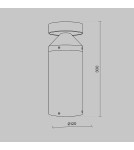 Standing garden lamps - Maytoni Outdoor Olten Garden LED 12W 300lm 3000K IP65 Graphite O591FL-L12GF3K. - product 5