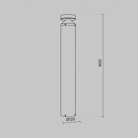 Maytoni Zewnętrzna Olten Ogrodowa LED 12W 300lm 3000K IP65 Graphite O591FL-L12GF3K1