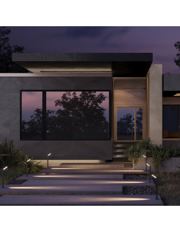 Maytoni Zewnętrzna Paso Ogrodowa LED 12W 660lm 3000K IP54 Black O595FL-L12B3K - produkt 2