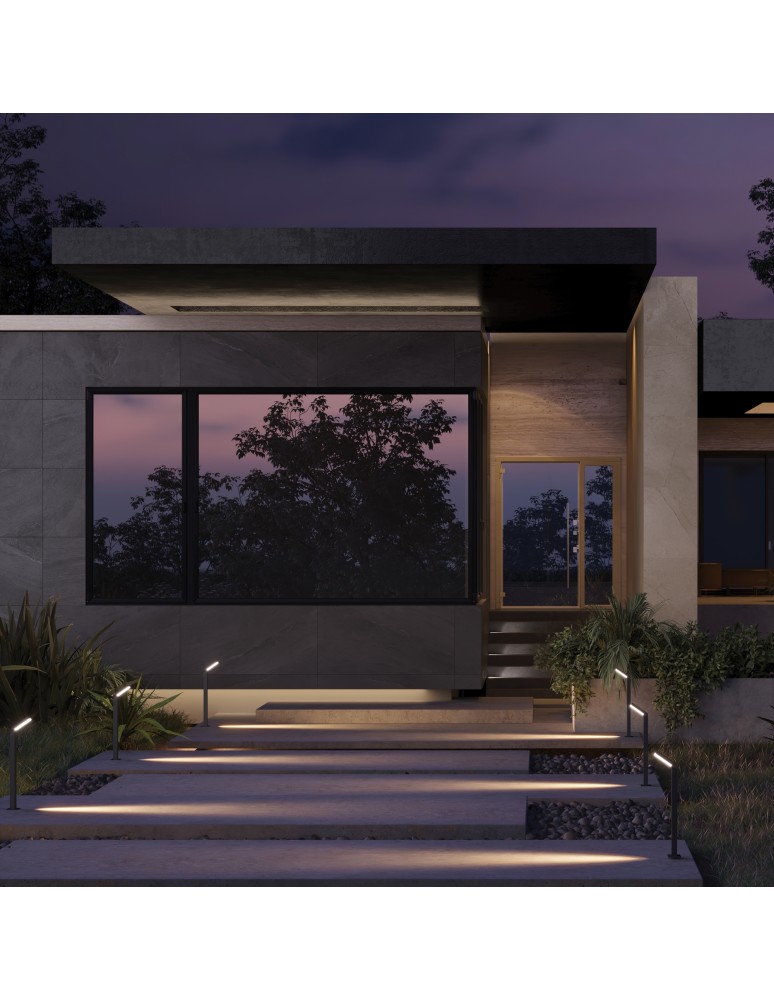 Standing garden lamps - Maytoni Outdoor Paso Garden LED 12W 660lm 3000K IP54 Black O595FL-L12B3K. - product kolory-swiatla.pl 2