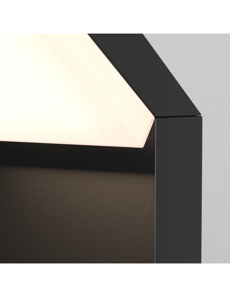 Outdoor wall lamps - Maytoni Outdoor Paso LED wall lamp/shade 12W 865lm 3000K IP54 Black O595WL-L12B3K. - product kolory-swiatla.pl 2