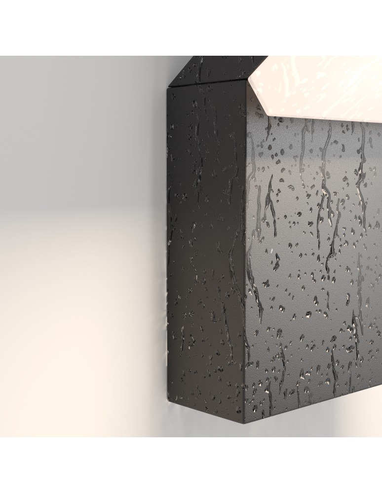 Outdoor wall lamps - Maytoni Outdoor Paso LED wall lamp/shade 12W 865lm 3000K IP54 Black O595WL-L12B3K. - product kolory-swiatla.pl 3
