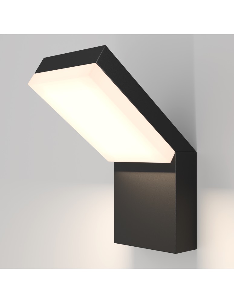 Outdoor wall lamps - Maytoni Outdoor Paso LED wall lamp/shade 12W 865lm 3000K IP54 Black O595WL-L12B3K. - product kolory-swiatla.pl 4