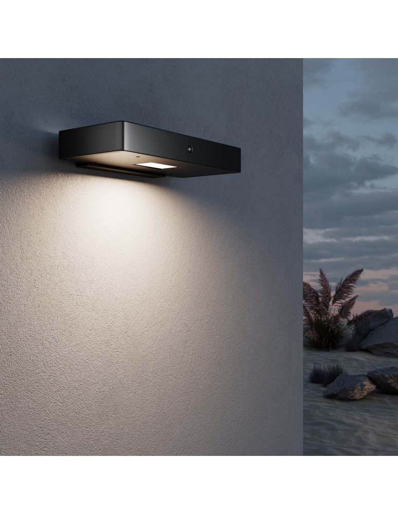Solar lamps - Maytoni Outdoor LED 2W 150lm 3000K IP54 Graphite OSL456WL-L2GF3K Pir Wall lamp/shade. - product kolory-swiatla.pl 2