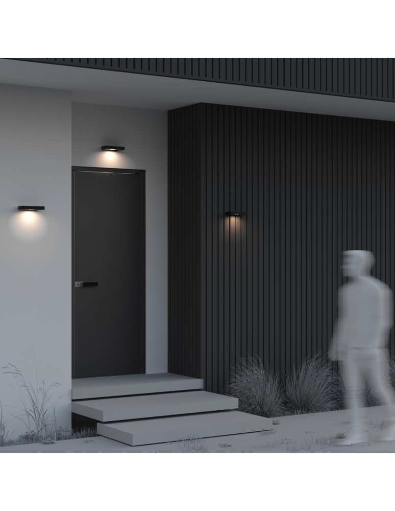 Solar lamps - Maytoni Outdoor LED 2W 150lm 3000K IP54 Graphite OSL456WL-L2GF3K Pir Wall lamp/shade. - product kolory-swiatla.pl 7