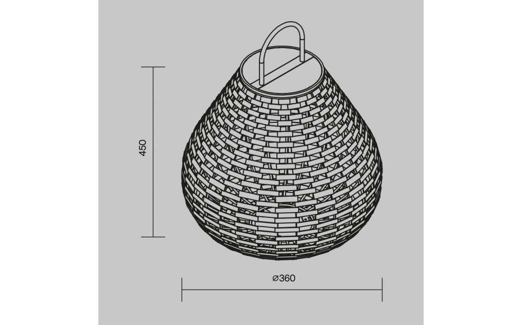 Maytoni Zewnętrzna Plet Ogrodowa LED 5W 100lm 3000K IP65 Black OSL599FL-L5B3K