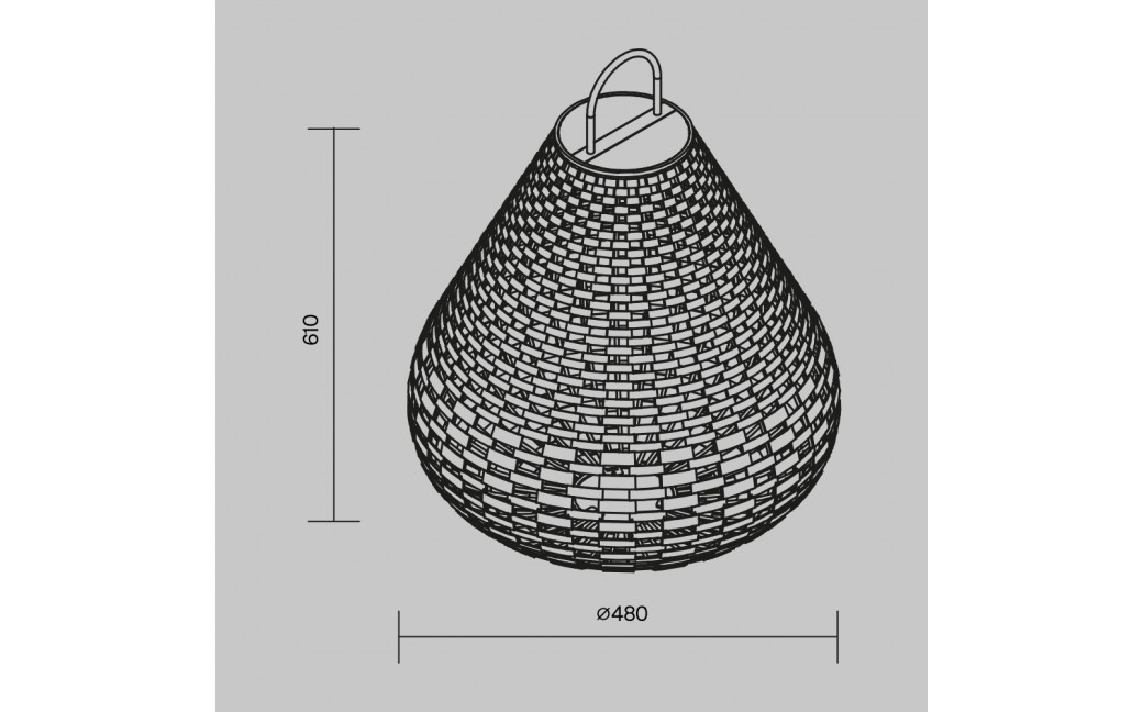 Maytoni Zewnętrzna Plet Ogrodowa LED 5W 50lm 3000K IP65 Black OSL599FL-L5B3K1