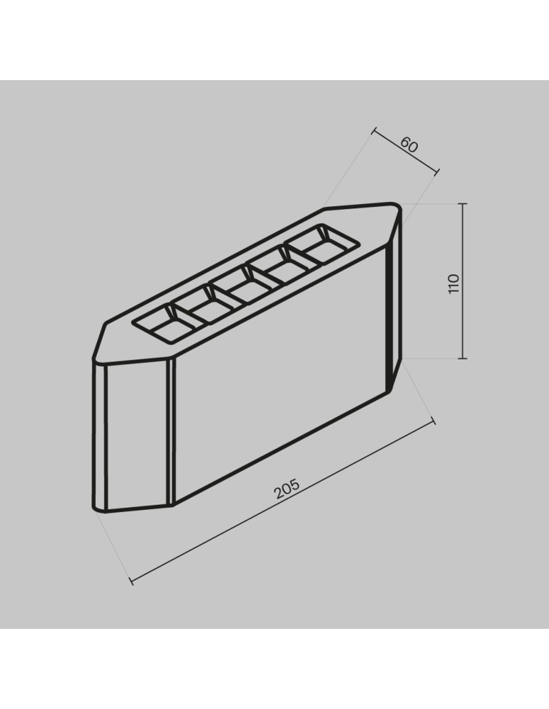 Outdoor wall lamps - Maytoni Outdoor Pull Architectural LED wall lamp 8W 400lm 3000K IP54 Graphite O412WL-L8GF3K. - product kolory-swiatla.pl 5